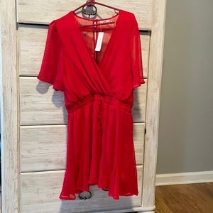 New with tags size large red dress from francesca’s